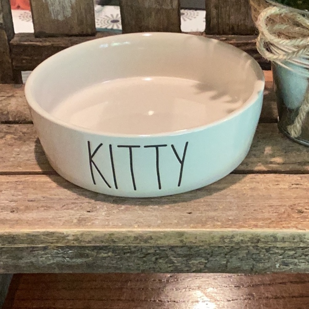 Rae Dunn KITTY pet bowl